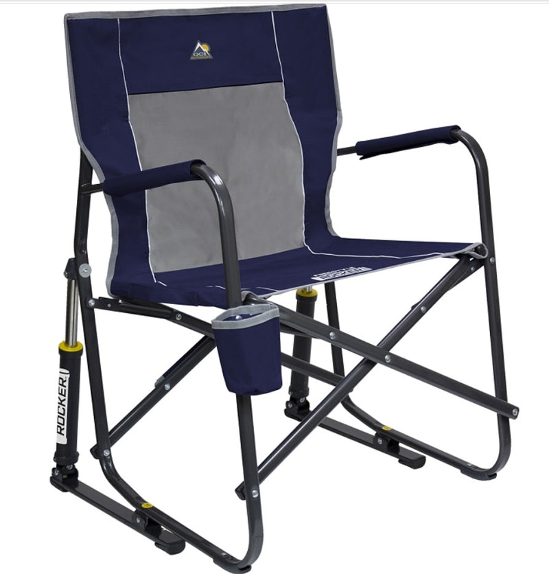 SILLA MECEDORA PLEGABLE PORTATIL CON PORTAVASOS