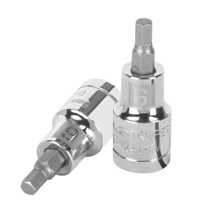DADO PUNTA HEXAGONAL DE 6 mm, CUADRO DE 1/2"