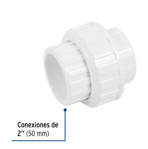 TUERCA UNION LISA DE PVC, 2"
