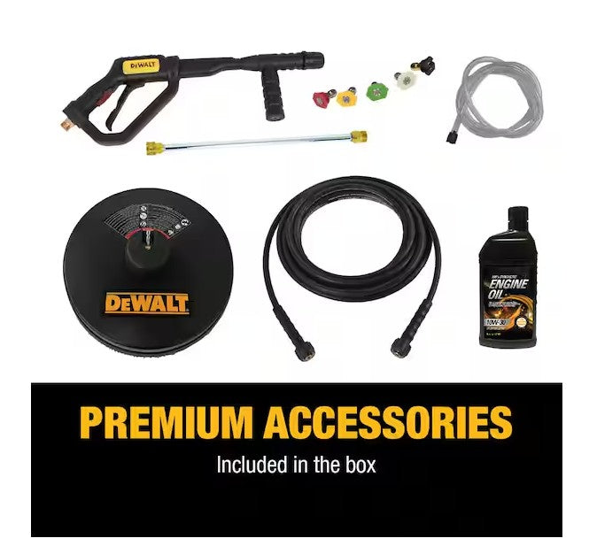 HIDROLAVADORA CON MOTOR A GASOLINA 3500 PSI 2.5 GPM DEWALT