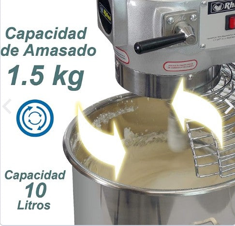 BATIDORA PLANETARIA 10 LTS 3 VELOCIDADES RHINO