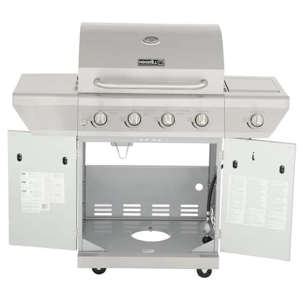 ASADOR DE GAS PORTATIL NEXGRILL, DE ACERO INOXIDABLE CON 4 QUEMADORES