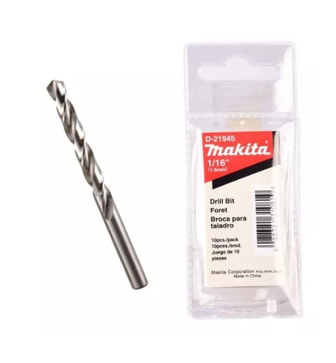 BROCA HSS-G 1/16" (CAJA 10 PIEZAS)