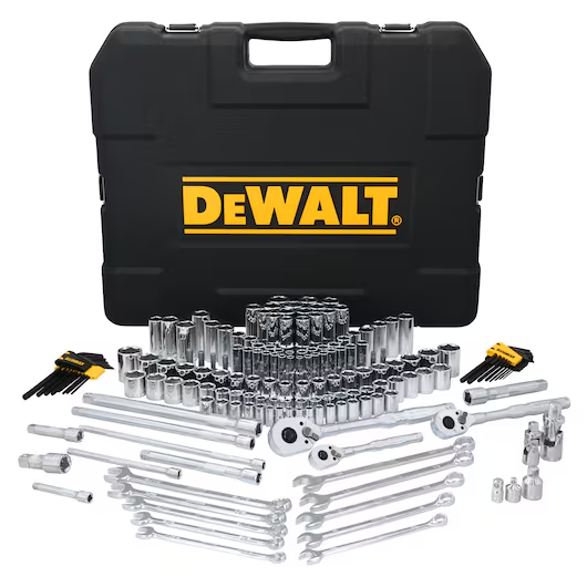 JUEGO DE HERRAMIENTAS MECANICAS 1/4"3/8" 1/2" SAE mm 185 PZ DEWALT