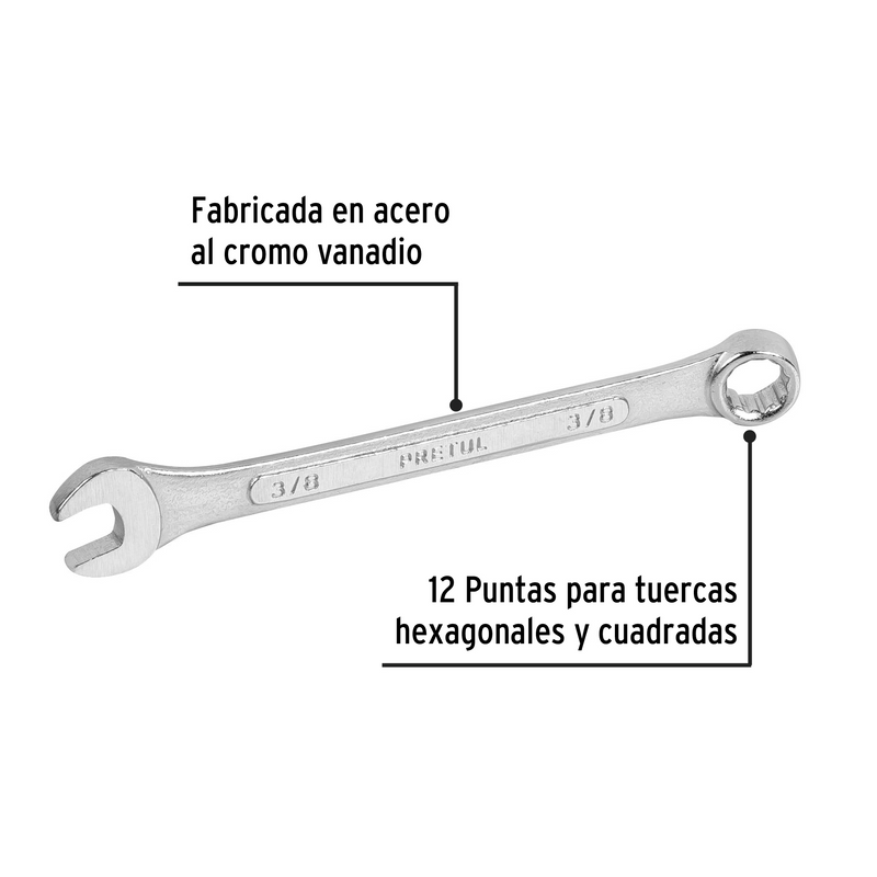 LLAVE COMBINADA 3/8"