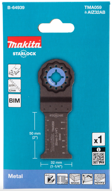 CUCHILLA  BIMETALICA 32 STARLOCK TMA059