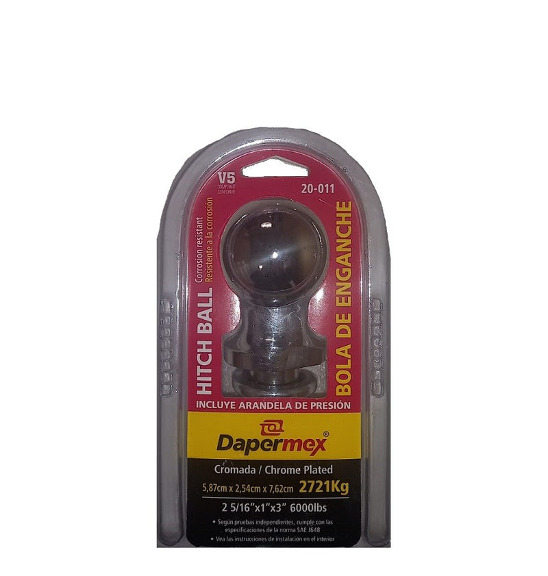 BOLA PARA JALON DE 2-5/16" X 1" X 3" 6000 LB DAPERMEX