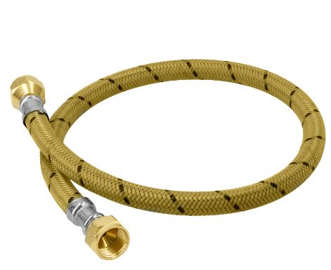 MANGUERA PARA GAS 3/8" X 3/8" X 60 cm REVESTIDA VINILO