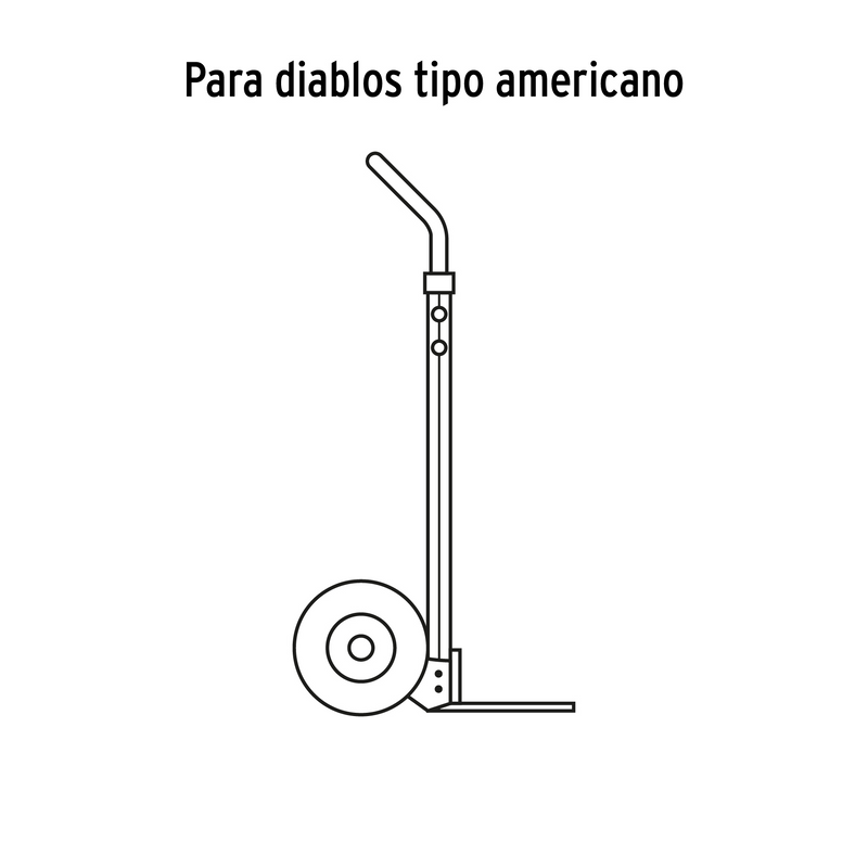 LLANTA IMPONCHABLE PARA EJE LATERAL DE 10" TRUPER