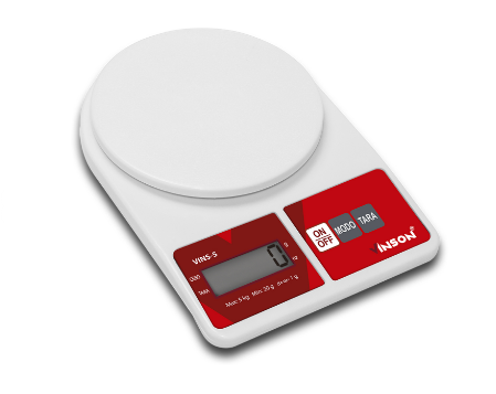 BASCULA DE COCINA PLATO CIRCULAR 5 KG