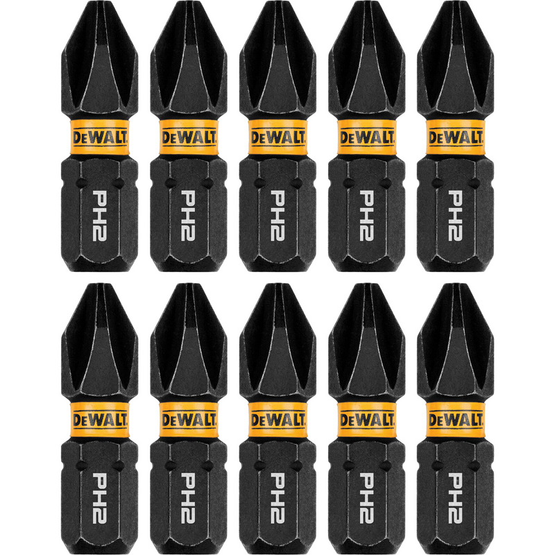 PUNTAS DE CRUZ DE IMPACTO PHILLPS PH2 1" DEWALT 10 PZ
