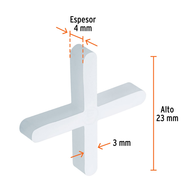 SEPARADORES DE LOSETAS, 3 mm, 150 PIEZAS