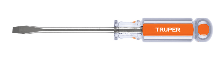 DESARMADOR PLANO, 1/4" X 4", MANGO DE ACETATO TR96