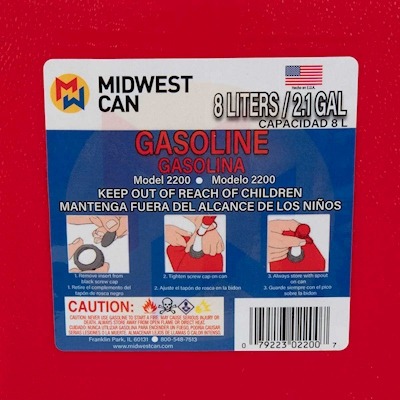 DEPOSITO DE 2 GALONES PARA COMBUSTIBLE MW2002