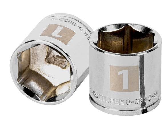 DADO DE 1", CUADRO DE 3/8", 6 PUNTAS, D-3828-H