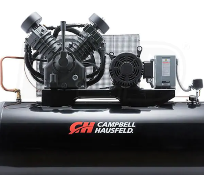 COMPRESOR DE AIRE 120 G, 10HP TRIFASICO, 220 / 440 V, 36 CFM @ 90 PSI, HORIZONTAL