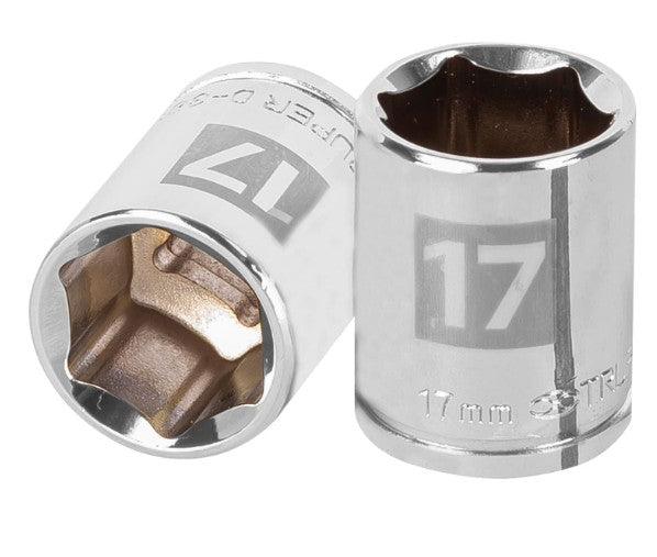 DADO DE 17 mm, CUADRO DE 3/8", 6 PUNTAS, D-3817-HM
