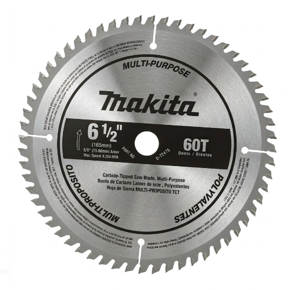 SIERRA CIRCULAR MULTI PROPOSITO 7-1/4''X5/8''X 60 DIENTES TCT