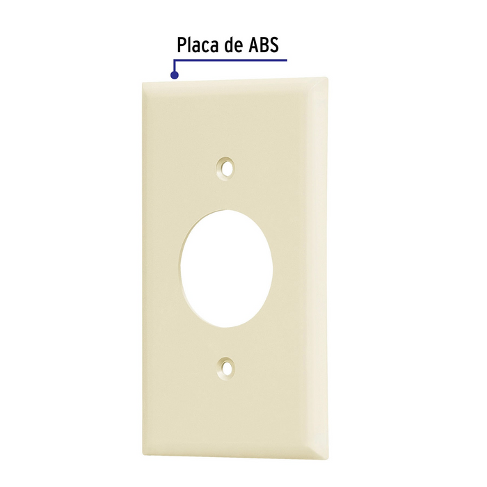 PLACA PLASTICO PARA CONTACTO REDONDO