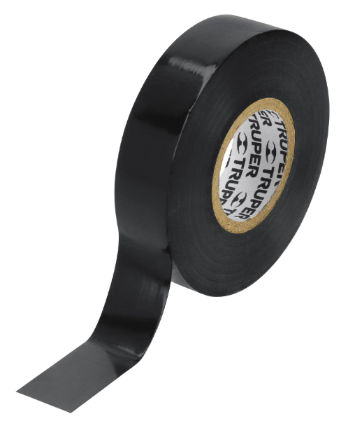 CINTA DE AISLAR 18 M x 19 mm, NEGRA, TRUPER