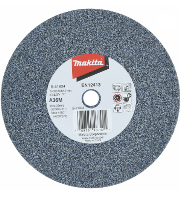DISCO ESMERILADOR A36M 150 mmX16 mmX12.7 P/GB601
