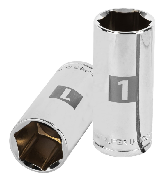 DADO DE 1", CUADRO DE 1/2", 6 PUNTAS LARGO, D-1232-HL