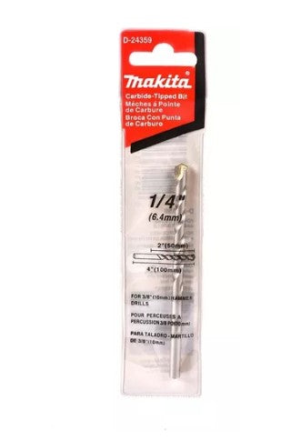 BROCA CONVENCIONAL PARA CONCRETO 1/4"x4"