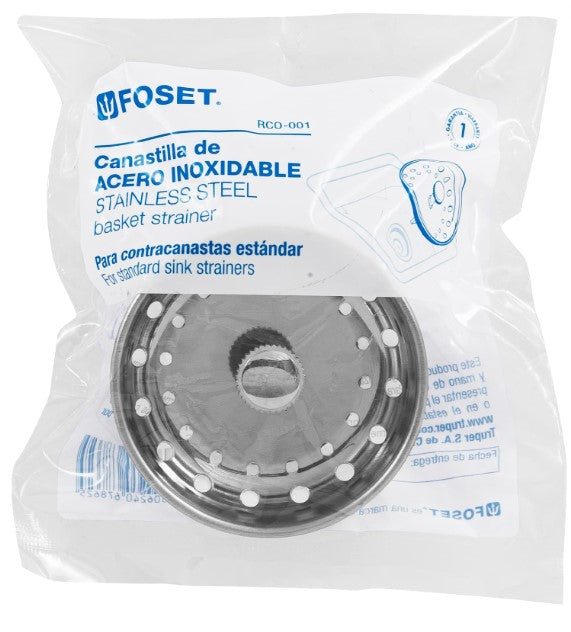 CANASTILLA INOX PARA CONTRACANASTA 3-1/2" FOSET
