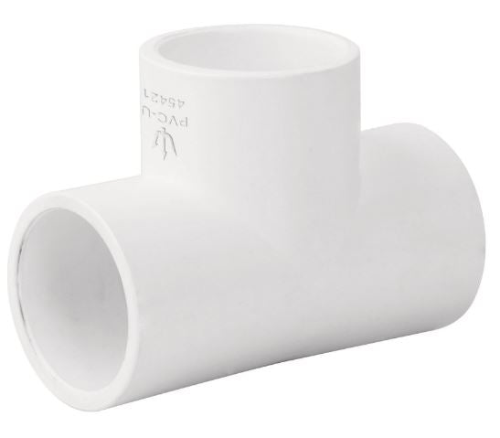TEE SENCILLA DE PVC, 3/4"
