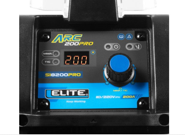 SOLDADOR INVERSOR 220A, 110/220V ELITE ARC PRO 200 S