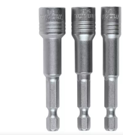 SET ADAPTADOR MAGNETICO IMPACT XPS  (1/4", 5/16", 3/8")X 2-9/16" (DESC A T-04802)