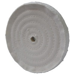 RUEDA DE TELA BLANCA 6" X 1/2" ABRILLANTADO PARA ESMERIL