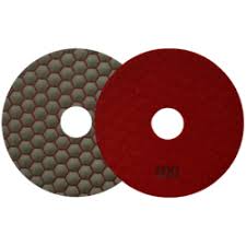 PAD DE DIAMANTE 4" GRANO 400 CON VELCRO / USO EN SECO