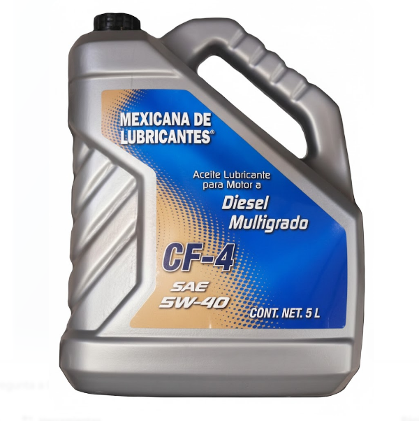 ACEITE PARA MOTOR DIESEL, MEXICANA DE LUBRICANTES CH-4 15W40, 5 L
