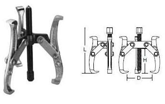 EXTRACTOR DE POLEAS DE 3 QUIJADAS, 6", 6000KG