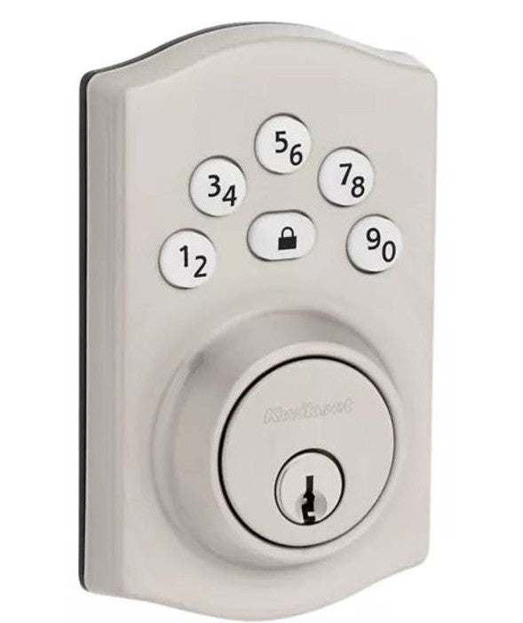 CERRADURA ELECTRICA CON TECLADO ZINC SATINADO KW1