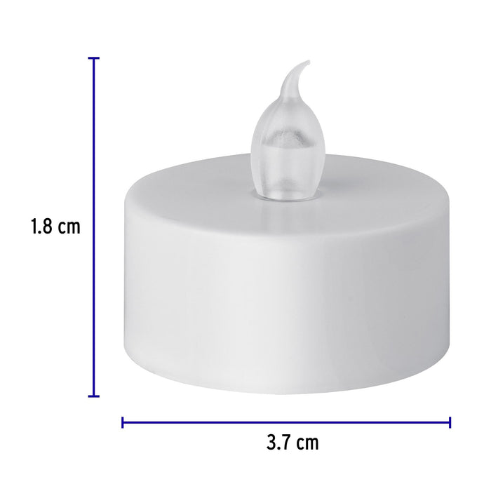 LAMPARA VELA DE LED PARA DECARATIVAS 6 PIEZAS