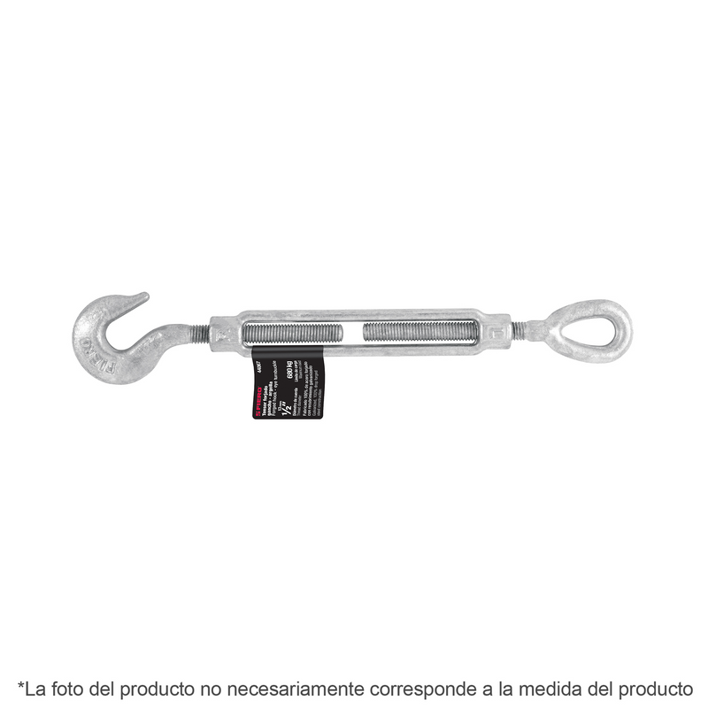 TENSOR FORJADO, 7/8', GANCHO-ARGOLLA"