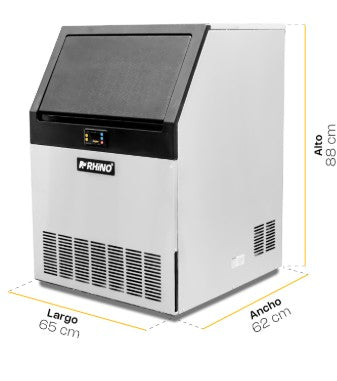 FABRICA DE HIELO RHINO 90 KG 1/2 HP 115V/60 HZ MONOFASICO