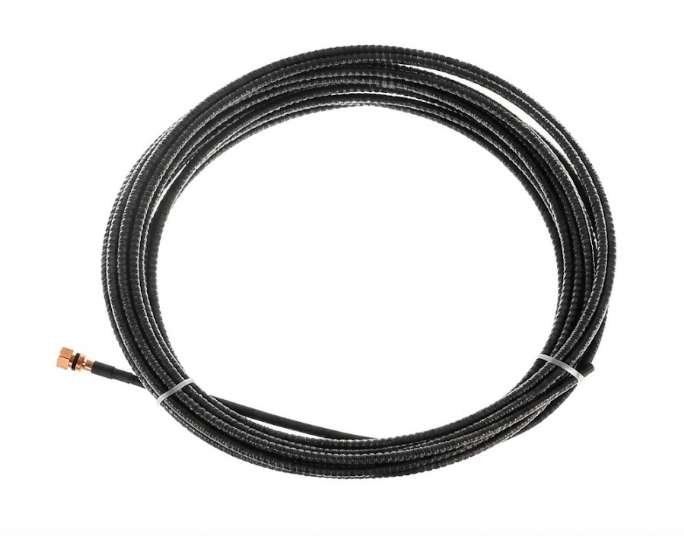 Cable guía SWEISS TITAN de 25 ft, negro, con conectores y terminales