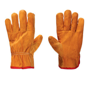 GUANTE DE PIEL DE CERDO, ARGONERO ELASTICO EN PU¾O TALLA 10