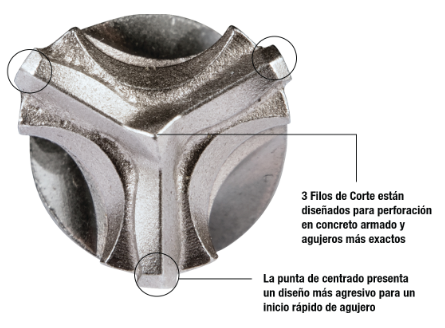 BROCA SDS PLUS 3 FILOS 1/2"X12" (ANTES B-59558)