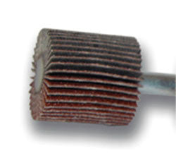 RUEDA FLAP 1" X 1" X 1/4" GRANO 120 C/ VASTAGO METAL