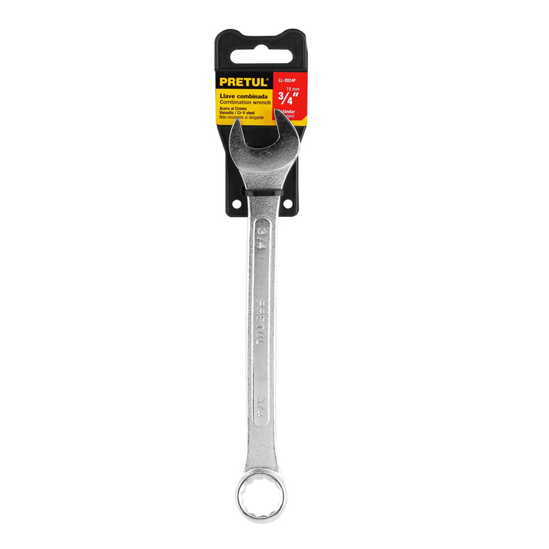 LLAVE COMBINADA 3/4" X 230 mm DE LARGO PRETUL