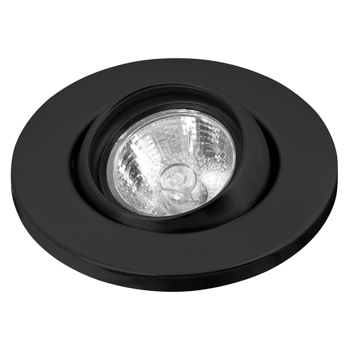 LUMINARIO EMPOTRABLE ESFERICO SPOT DIRIGIBLE COLOR NEGRO