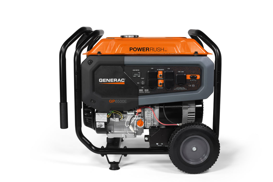 GENERADOR ELECTRICO CON MOTOR A GASOLINA, 6500 W, GENERAC GP6500 G95