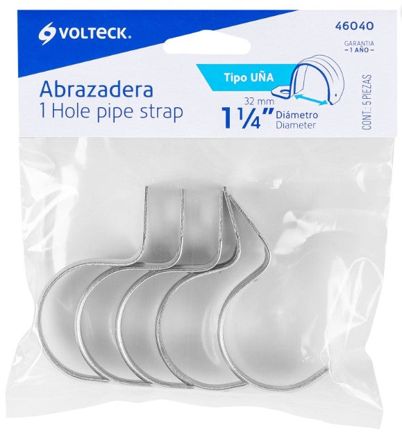 ABRAZADERA DE UÑA PARA TUBO DE 1-1/4"
