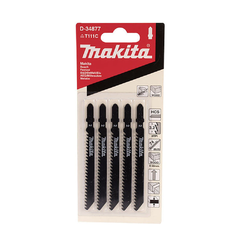 JUEGO DE 5 SEGUETAS PARA MADERA TIPO T HCS 75 mm