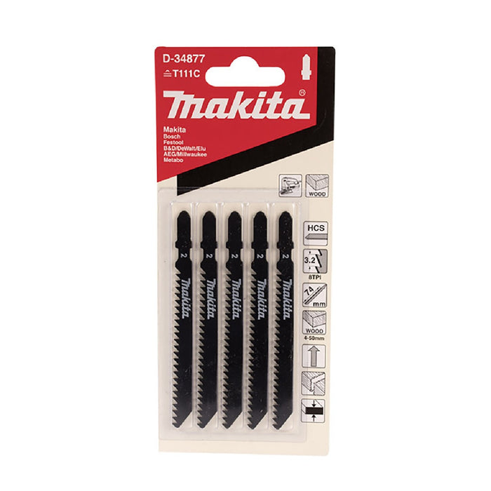 JUEGO DE 5 SEGUETAS PARA MADERA TIPO T HCS 75MM