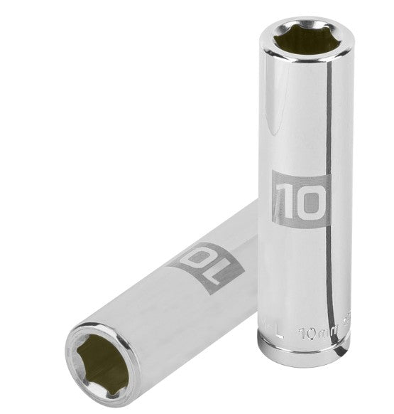 DADO DE 10 mm, CUADRO DE 3/8", 6 PUNTAS LARGO, D-3810-HM-L
